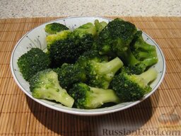 Пангасиус с овощами: Добавить брокколи.