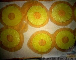 Ананасовые хризантемы: Подсушиваем ананасы.