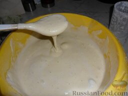 Американские блинчики (pancakes): В итоге получается примерно такая консистенция теста для блинчиков.