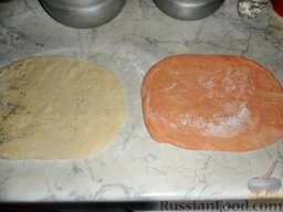 Хлеб "Рыжий": Два пласта разного цвета.
