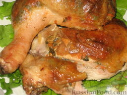 Фаршированные куриные окорочка: Достаем фаршированные куриные окорочка из духовки вот такими румяными, пахнущими грибами.