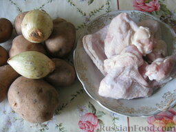 Жаркое из куриных крылышек с картофелем: Для шикарного обеда всего-то надо.
