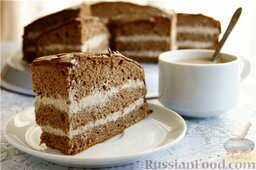 Торт "Прага": Наливаем кофе и наслаждаемся вкуснейшим тортиком!