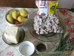 Грибы по-деревенски: Наша простая и вкусная еда. Это все необходимые продукты, чтобы приготовить грибы по-деревенски.