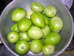 Варенье из зеленых помидоров: Как сварить варенье из зеленых помидор:    Помидоры помыть.