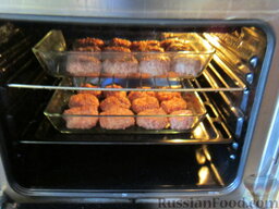 Мясные "Ёжики": И отправляем все это добро в духовку. После чего ждем минут 30 при 180-200 градусах.