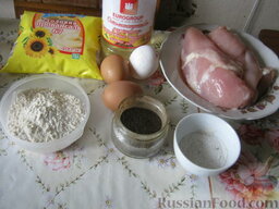 Оладьи из куриной грудки: Простые ингредиенты для оладий из курицы легко доступны.