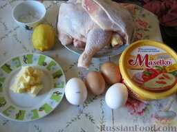Курица тушеная по-украински: Ингредиенты перед Вами.