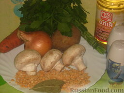 Похлебка гороховая с грибами: Приготовим вкусный гороховый суп с грибами.