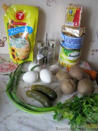 Салат Змея: Ингредиенты для салата 