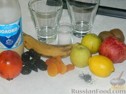 Фруктовый "Салат Евы": Подготовить продукты для фруктового 