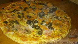 Пицца "Raccolto": Потом выпекаем до готовности 15-20 мин.