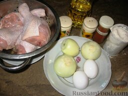 Паприкаш из курицы: Как приготовить паприкаш из курицы:    Если курица целая, то разрезать ее на куски.