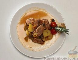 Овощное рагу со свининой (в мультиварке): Рагу овощное в мультиварке готово. Приятного аппетита!