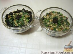 Салат «Анастасия» с морковью, грибами и орехами: Салат «Анастасия» можно  подавать. Приятного аппетита!