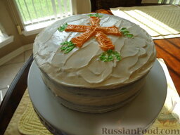 Морковный торт: Так выглядит наш торт.