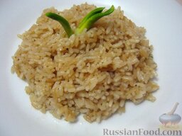 Жареный рис на гарнир: Жареный рис на гарнир готов.   Приятного аппетита!