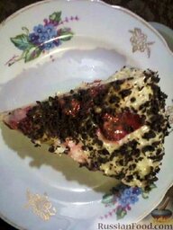 Торт "Фруктовая нежность": Кусочек торта 