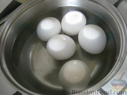 Яйца, фаршированные зеленью: Как приготовить фаршированные яйца:    Отварить куриные яйца вкрутую. Охладить.