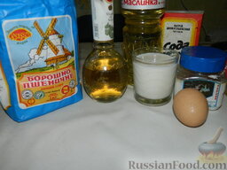 Пышные оладьи на молоке: Продукты для оладий на молоке.