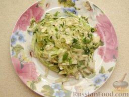 Салат из капусты с кинзой и кунжутом: Салат из капусты готов!