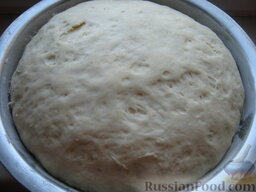 Пирог "Маковый": Тесто для макового пирога подошло.