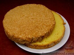 Ленивый бисквит: Готовый бисквит - прекрасная основа для пирогов и тортов!