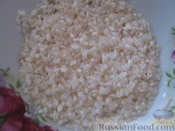 Рассольник вегетарианский: Рис хорошо промыть.