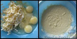 Шоколадные маффины: Масло растереть с сахаром. Добавить яйца, перемешать.