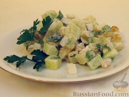 Картофельный салат с сушеным тунцом: Приятного аппетита!