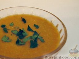 Овощной суп-пюре: Подавать, посыпав зеленью.    Приятного аппетита!