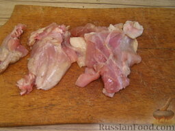 Похлебка из кролика с рисом и кореньями: Как приготовить похлебку из кролика:    Кролика разрезать на куски весом 80-100 г