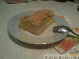 Сметанный торт "Как в детстве": Так выглядит торт сметанный со сгущенкой в разрезе. Приятного аппетита!