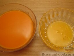 Фреш-сок морковный с мандарином: Смешать морковный сок с  мандариновым в равных пропорциях.