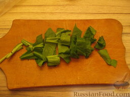 Зеленые равиоли с томатно-сырной начинкой: Как приготовить равиоли с шпинатом:    Шпинат вымыть, нарезать, залить водой и отварить 10 минут.