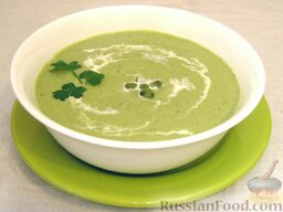 Крем-суп из зеленого горошка: Крем-суп из горошка готов. Приятного аппетита!