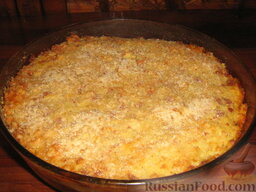 Картофельный "Гато" (запеканка): Запекаем картофельную запеканку в духовке при 180 градусах около 30 минут.   Приятного аппетита!