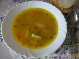 Суп гороховый вегетарианский: Вегетарианский гороховый суп можно подавать. Приятного аппетита!