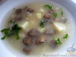 Суп грибной постный с пшеном: Постный грибной суп с пшеном готов.  Приятного аппетита!