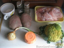 Суп куриный с брокколи в мультиварке: Продукты для супа куриного с брокколи перед вами.