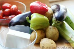 Овощное рагу в духовке: Продукты для приготовления овощного рагу в духовке:
