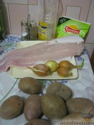Запеканка из картофеля с рыбой: Продукты для запеканки из рыбы с картофелем перед вами.   Филе рыбы предварительно разморозить.