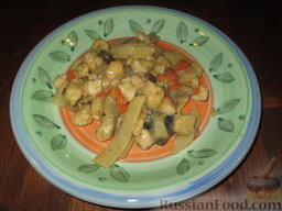 Куриное филе с грибами и бамбуком: Приятного аппетита!