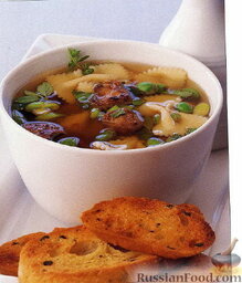 Суп с куриной печенью и макаронами: Можно подавать суп из куриной печени к столу, вкусно с гренками.  Приятного аппетита!