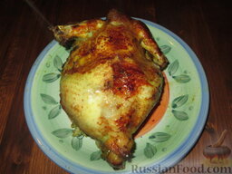 Курочка "Ароматная": Запеченная курица готова. Приятного аппетита!
