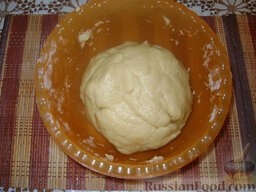 Королевский пирог (с яблоками и творогом): Замесить мягкое, эластичное тесто и отправить его на 30 минут в холодильник.