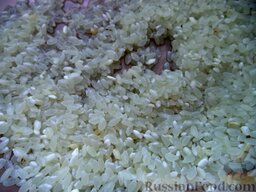 Зеленый борщ с рисом: Рис хорошо промыть.