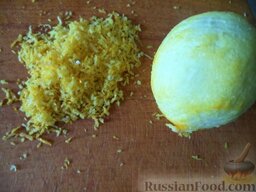 Маринад для шашлыка "Лимонный": Лимон помыть, снять при помощи терки цедру.