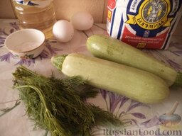 Закусочные оладьи кабачковые: Продукты для рецепта перед вами.