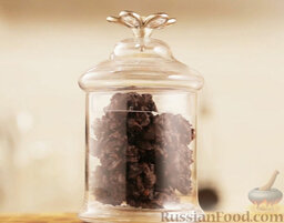 Криспи из черного шоколада с фундуком: Шоколадные криспи с орехами готовы.  Приятного аппетиты!